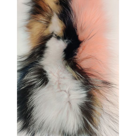 BNWOT Multicolor Fox Fur Scarf/Infinity Scarf Made by Befur on Etsy - Picture 8 of 16